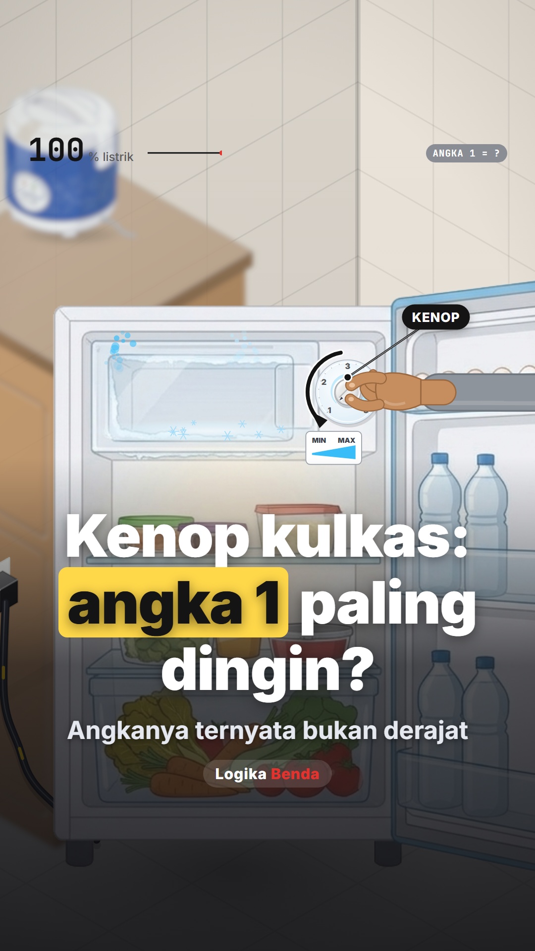 Sampul video kenop kulkas